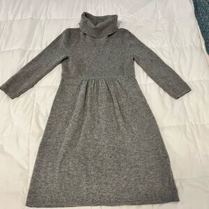 J. Crew grey turtleneck sweater dress XS
